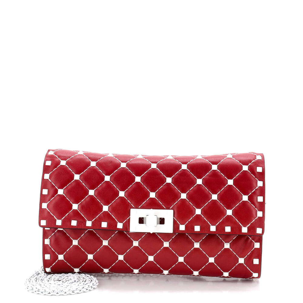 Valentino Garavani Small Rockstud Spike Wallet on Chain